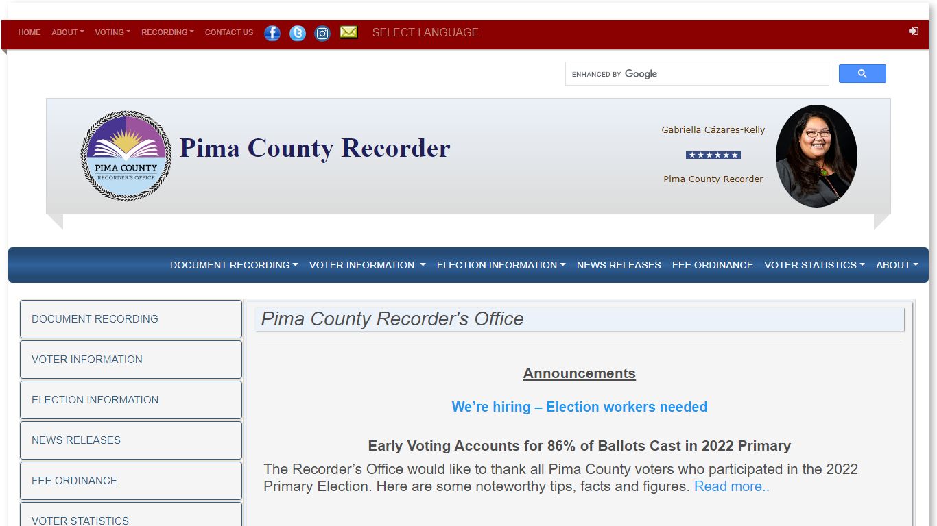 Pima County Recorder's Office - Home Page